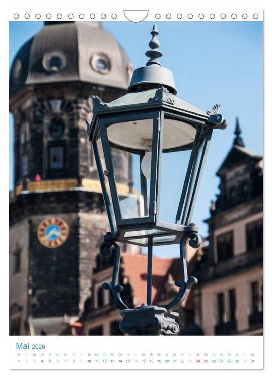 Produktbild: Dresdner Laternen (Wandkalender 2026 DIN A4 hoch), CALVENDO Monatskalender