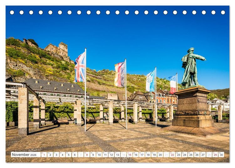 Produktbild: Kaub - Romantische Stadt am Rhein (Tischkalender 2026 DIN A5 quer), CALVENDO Monatskalender