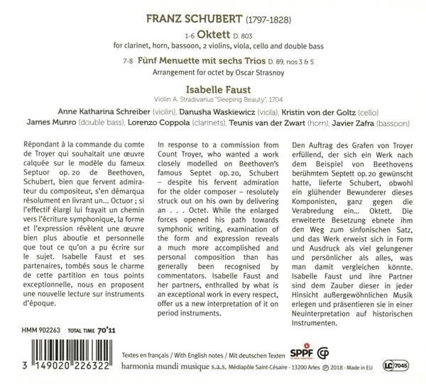 Produktbild: Schubert,Octet D.803