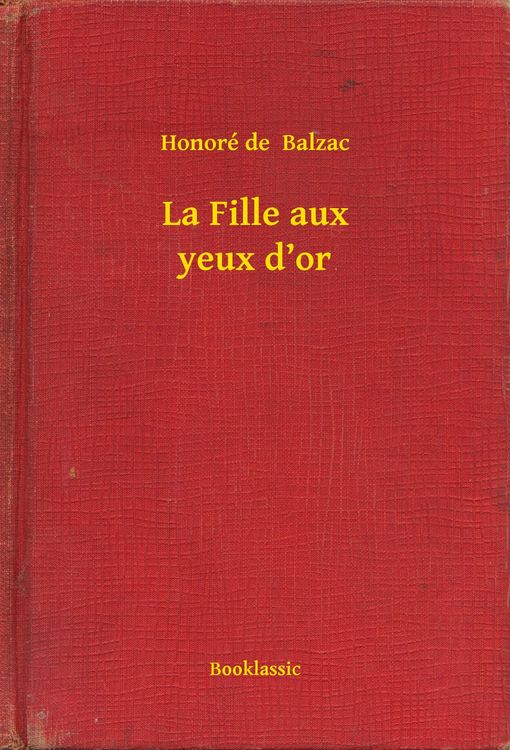 Produktbild: La Fille aux yeux d'or