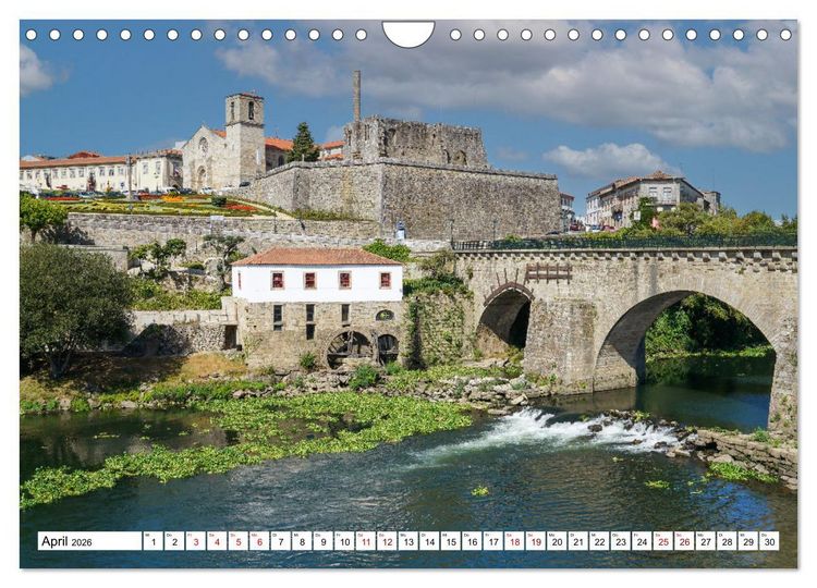 Produktbild: Unterwegs - Caminho Portugu&ecirc;s. Zu Fu&szlig; auf dem Portugiesischen Jakobsweg (Wandkalender 2026 DIN A4 quer), CALVENDO Monatskalender