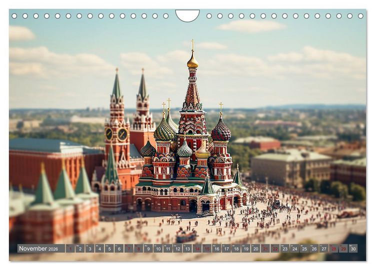 Produktbild: Urlaub in Miniatur (Wandkalender 2026 DIN A4 quer), CALVENDO Monatskalender