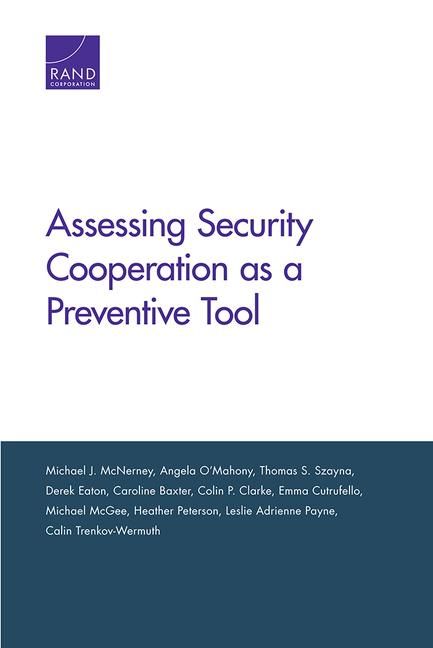 Produktbild: Assessing Security Cooperation as a Preventive Tool