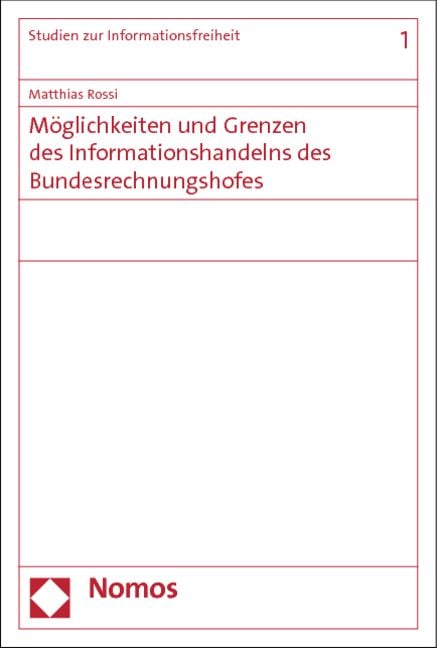 Produktbild: M&ouml;glichkeiten und Grenzen des Informationshandelns des Bundesrechnungshofes
