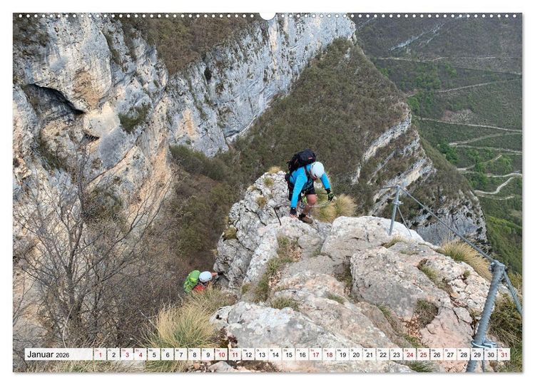 Produktbild: Klettersteige in Norditalien (hochwertiger Premium Wandkalender 2026 DIN A2 quer), Kunstdruck in Hochglanz
