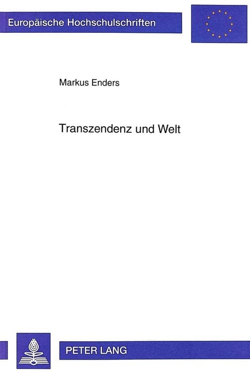 Produktbild: Transzendenz und Welt