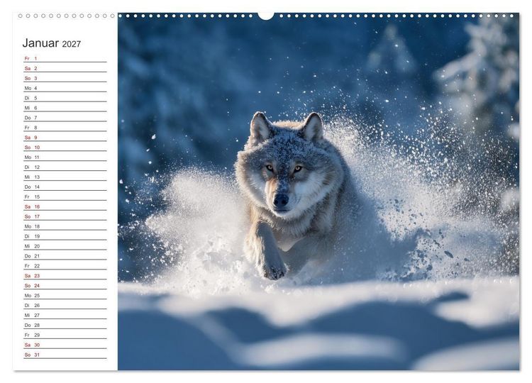 Produktbild: Die Seele der Wildnis (hochwertiger Premium Wandkalender 2027 DIN A2 quer), Kunstdruck in Hochglanz
