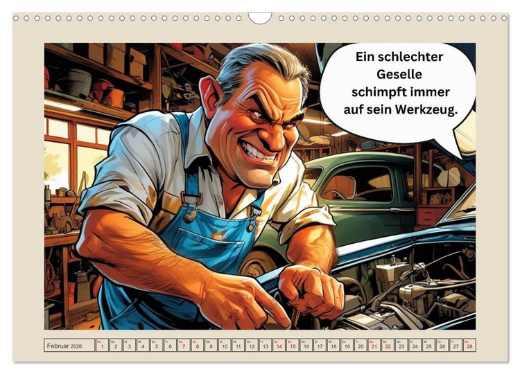 Produktbild: Meisterhaft daneben &ndash; Die witzige Seite des Handwerks (Wandkalender 2026 DIN A3 quer), CALVENDO Monatskalender