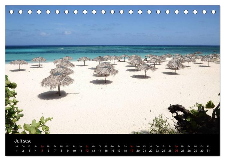 Produktbild: Reise durch Kuba (Tischkalender 2026 DIN A5 quer), CALVENDO Monatskalender