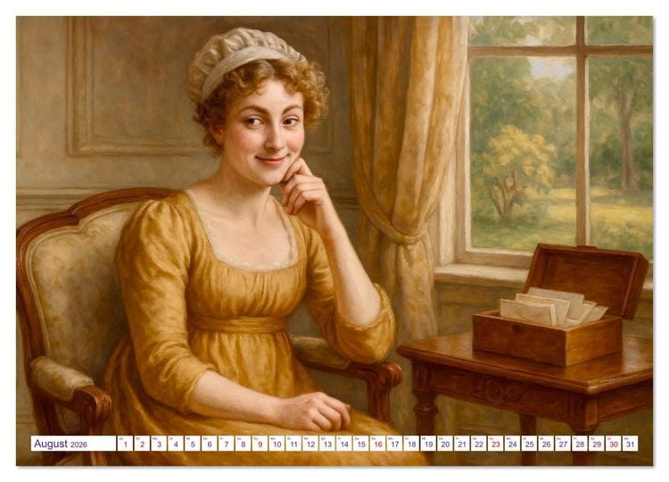 Produktbild: Jane Austen (Wandkalender 2026 DIN A3 quer), CALVENDO Monatskalender