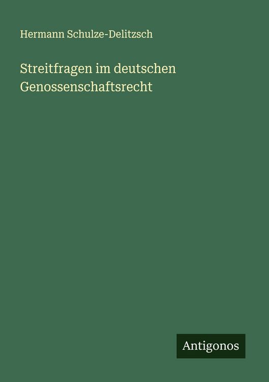 Produktbild: Streitfragen im deutschen Genossenschaftsrecht