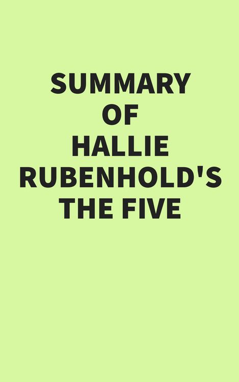 Produktbild: Summary of Hallie Rubenhold's The Five