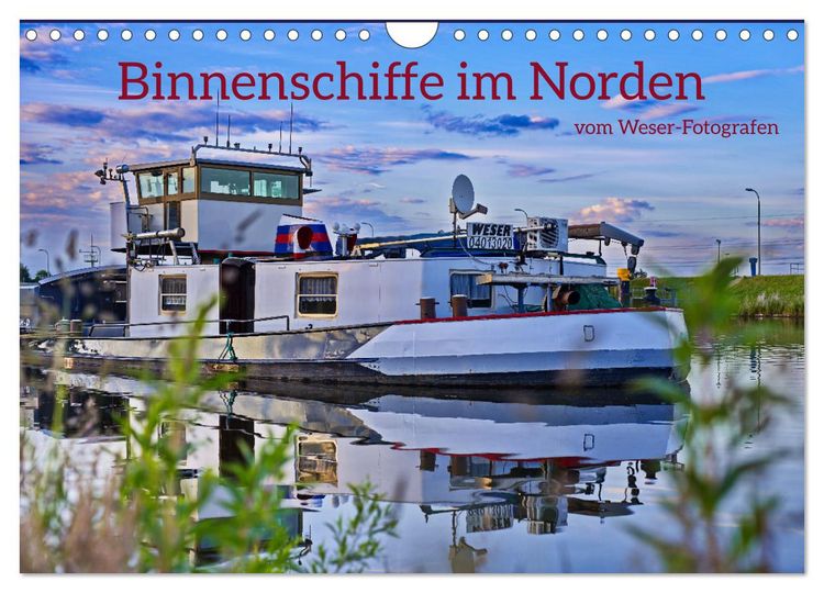 Produktbild: Binnenschiffe im Norden (Wandkalender 2026 DIN A4 quer), CALVENDO Monatskalender
