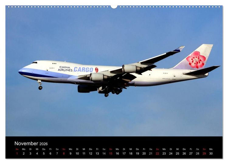 Produktbild: Internationale Frachtflugzeuge (Wandkalender 2026 DIN A2 quer), CALVENDO Monatskalender