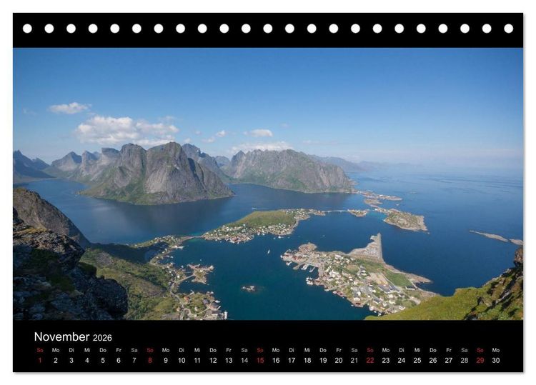 Produktbild: Sommer auf den Lofoten (Tischkalender 2026 DIN A5 quer), CALVENDO Monatskalender