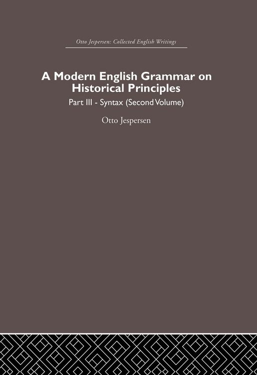Produktbild: A Modern English Grammar on Historical Principles