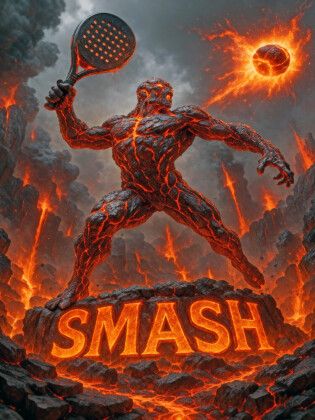 Produktbild: CALVENDO Puzzle Smash - Epischer Padel Angriff | 1000 Teile Lege-Gr&ouml;&szlig;e 64x48cm Foto-Puzzle f&uuml;r gl&uuml;ckliche Stunden