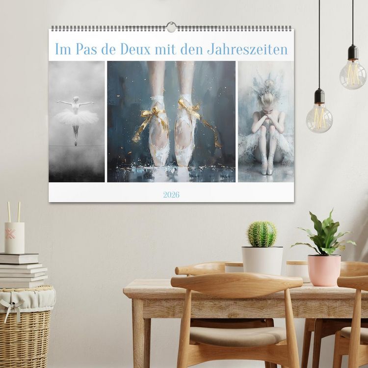 Produktbild: Im Pas de Deux mit der Stille (Wandkalender 2026 DIN A2 quer), CALVENDO Monatskalender
