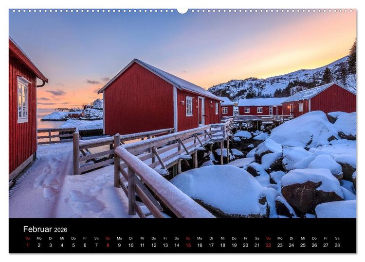 Produktbild: LOFOTEN - Inselparadies im Norden Norwegens (Wandkalender 2026 DIN A2 quer), CALVENDO Monatskalender