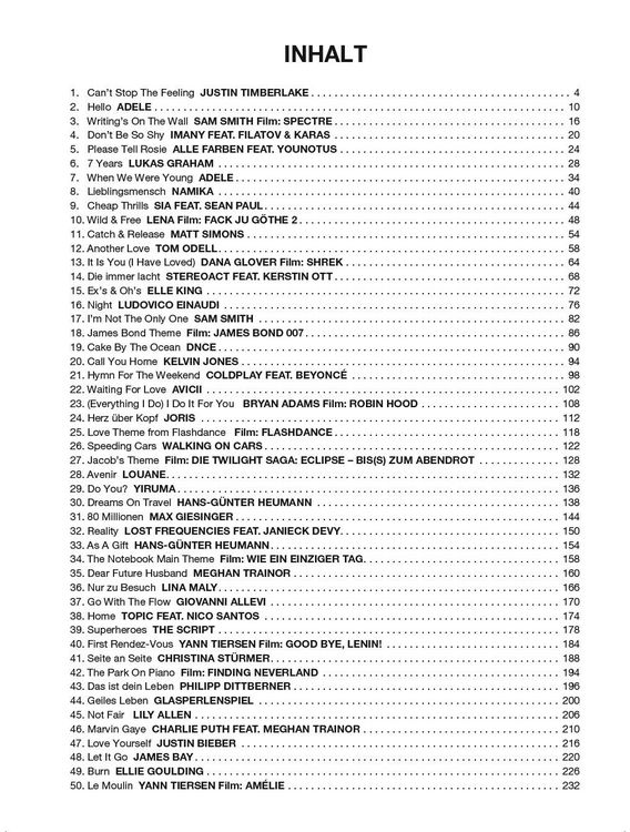 Produktbild: Piano gef&auml;llt mir! 50 Chart und Film Hits - Band 6