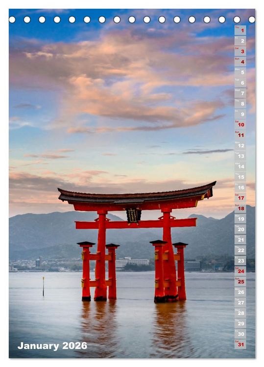 Produktbild: THE MAGIC OF JAPAN Charming impressions (Desk Calendar 2026 DIN A5 portrait), CALVENDO 12 Month DeskCalendar