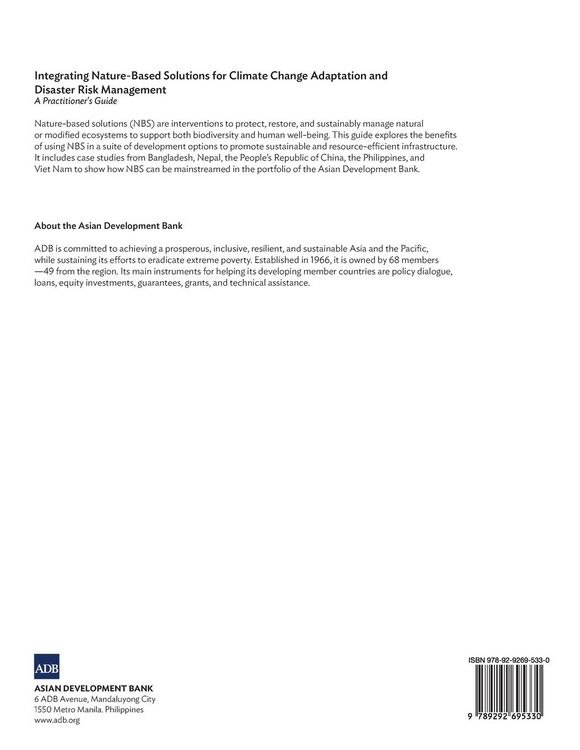 Produktbild: Integrating Nature-Based Solutions for Climate Change Adaptation and Disaster Risk Management