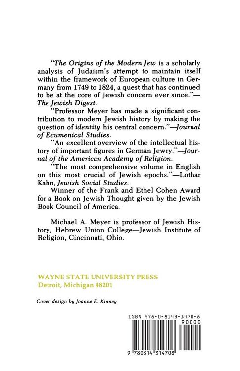 Produktbild: The Origins of the Modern Jew