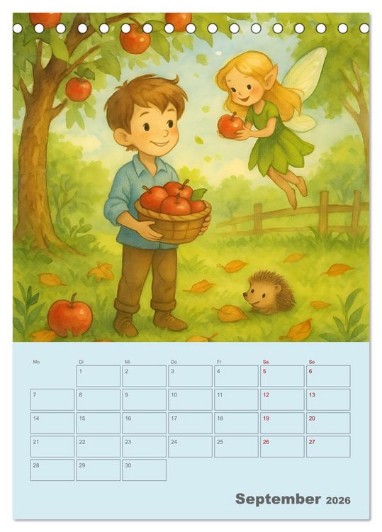 Produktbild: Tari und Tili (Tischkalender 2026 DIN A5 hoch), CALVENDO Monatskalender
