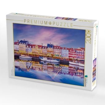 Produktbild: CALVENDO Puzzle Nyhavn am Abend | 2000 Teile Lege-Gr&ouml;&szlig;e 90x67cm Foto-Puzzle f&uuml;r gl&uuml;ckliche Stunden