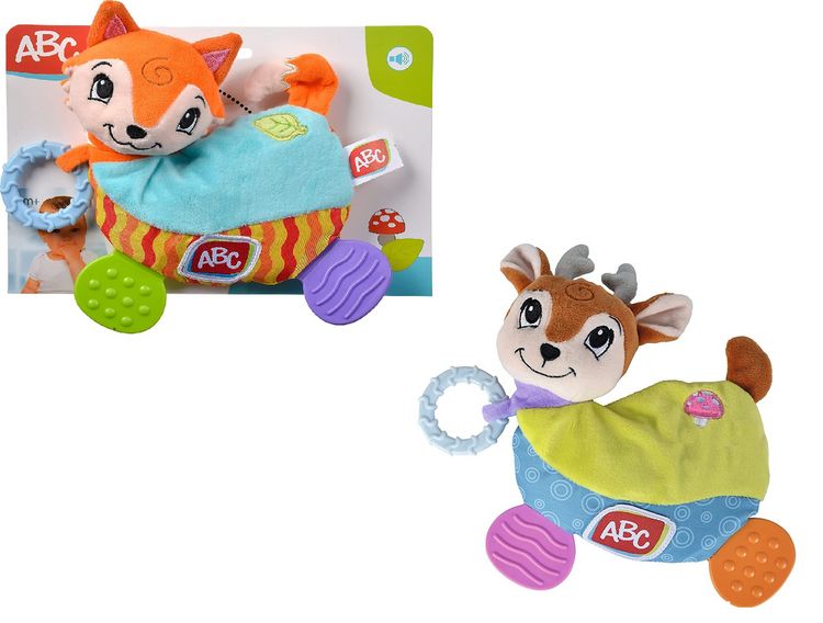 Produktbild: Simba 104010117 - ABC Forest Friends Plüsch Zahnhilfe, Greifling, 20 cm, 1 Stück (Farbauswahl nicht möglich!)