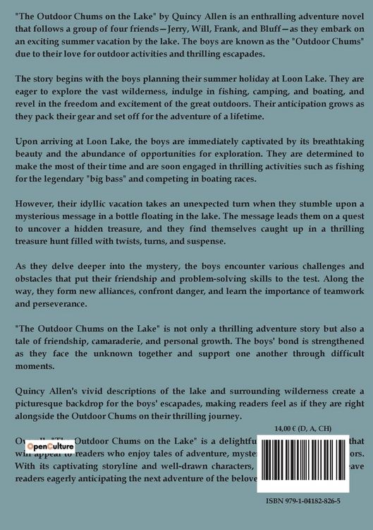 Produktbild: The Outdoor Chums on the Lake