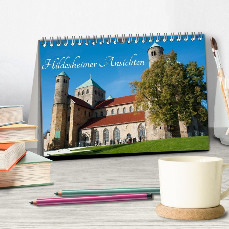 Produktbild: Hildesheimer Ansichten (Tischkalender 2026 DIN A5 quer), CALVENDO Monatskalender