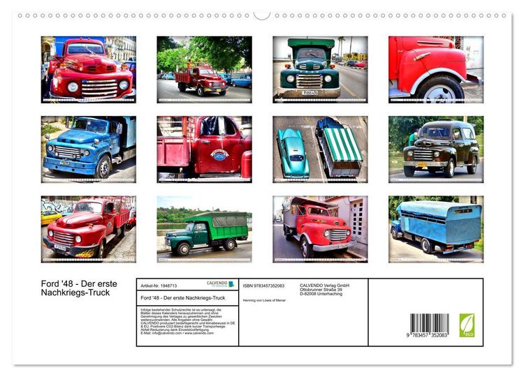 Produktbild: Ford '48 - Der erste Nachkriegs-Truck (hochwertiger Premium Wandkalender 2026 DIN A2 quer), Kunstdruck in Hochglanz