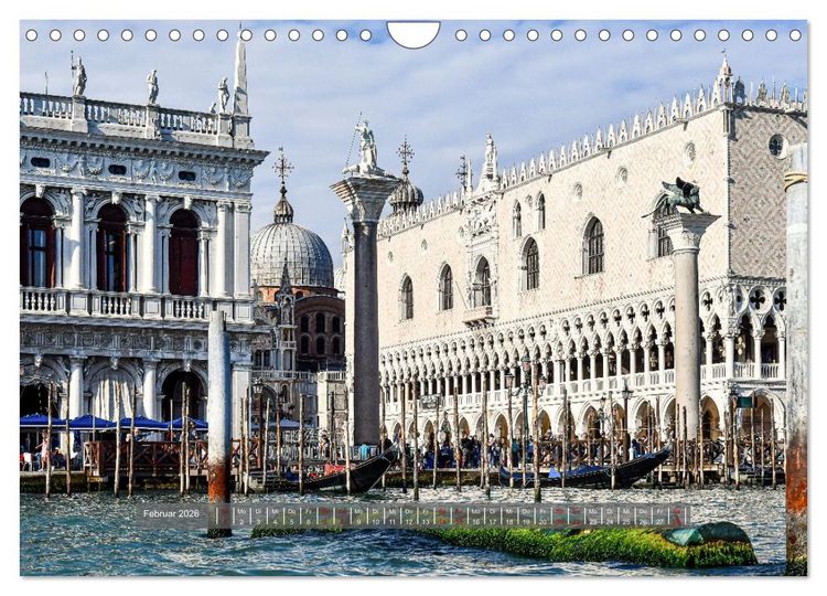 Produktbild: Sehnsuchtsort Venedig 2026 (Wandkalender 2026 DIN A4 quer), CALVENDO Monatskalender