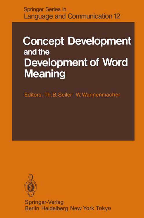 Produktbild: Concept Development and the Development of Word Meaning