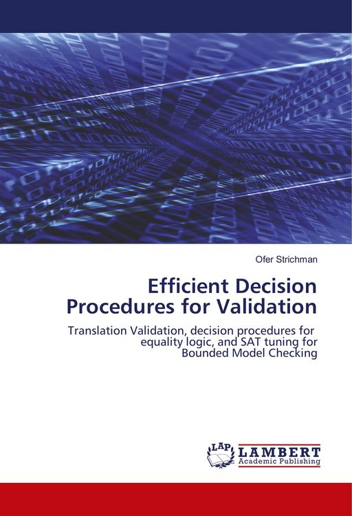 Produktbild: Efficient Decision Procedures for Validation