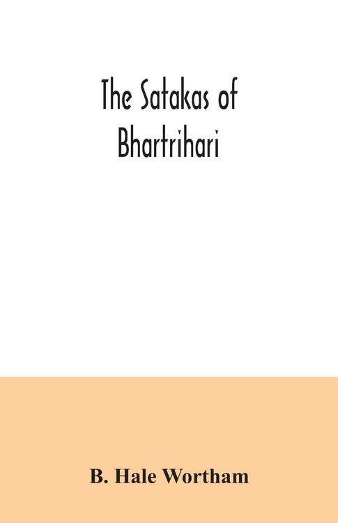 Produktbild: The Satakas of Bhartrihari