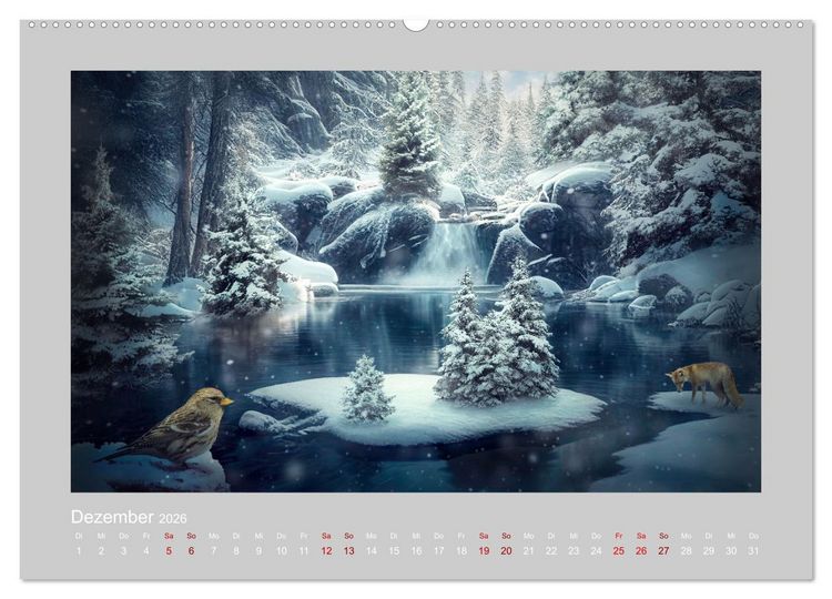 Produktbild: Wald der M&auml;rchen (hochwertiger Premium Wandkalender 2026 DIN A2 quer), Kunstdruck in Hochglanz