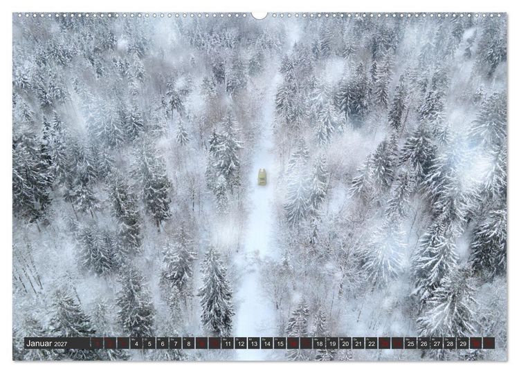 Produktbild: Vanlife - Gl&uuml;cklich auf vier R&auml;dern (hochwertiger Premium Wandkalender 2027 DIN A2 quer), Kunstdruck in Hochglanz