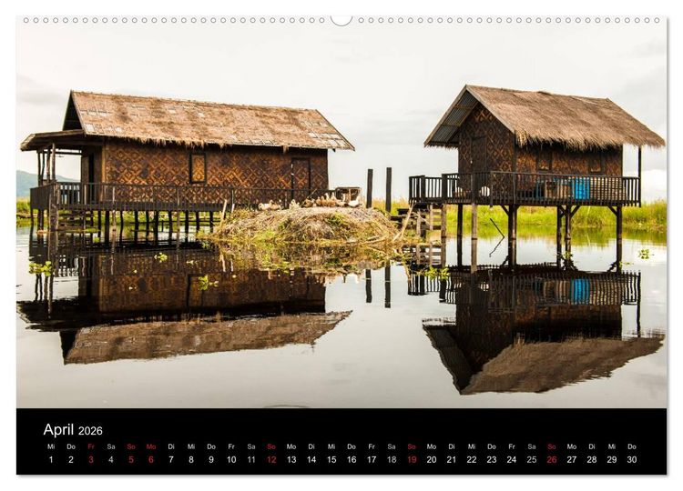Produktbild: Myanmar - Eindr&uuml;cke (hochwertiger Premium Wandkalender 2026 DIN A2 quer), Kunstdruck in Hochglanz