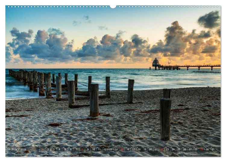 Produktbild: Stimmungsvolle Ostseek&uuml;ste 2026 (hochwertiger Premium Wandkalender 2026 DIN A2 quer), Kunstdruck in Hochglanz