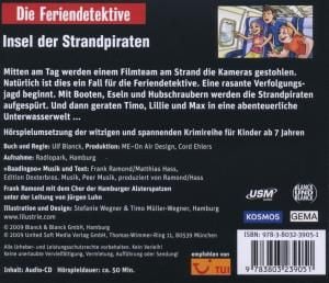 Produktbild: Die Feriendetektive: Insel der Strandpiraten (Audio CD)