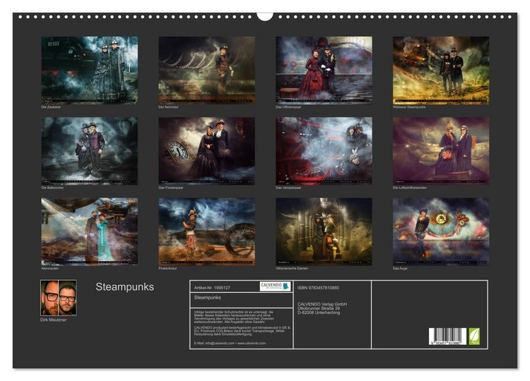 Produktbild: Steampunks (Wandkalender 2026 DIN A2 quer), CALVENDO Monatskalender