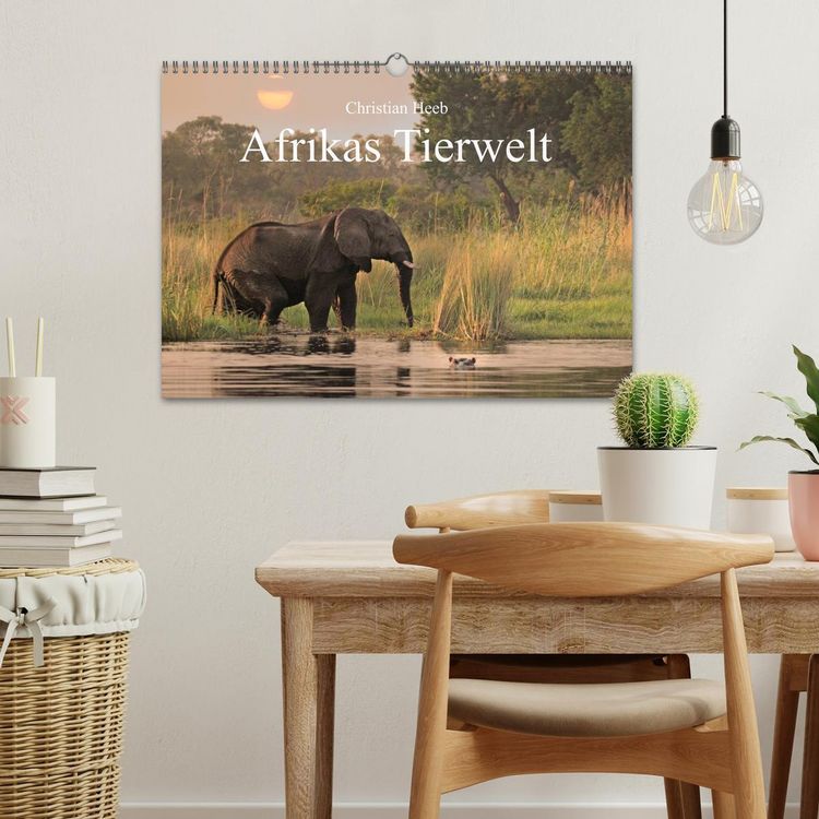 Produktbild: Afrikas Tierwelt Christian Heeb (Wandkalender 2026 DIN A3 quer), CALVENDO Monatskalender