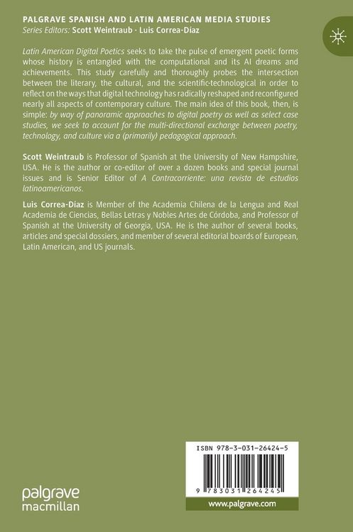 Produktbild: Latin American Digital Poetics