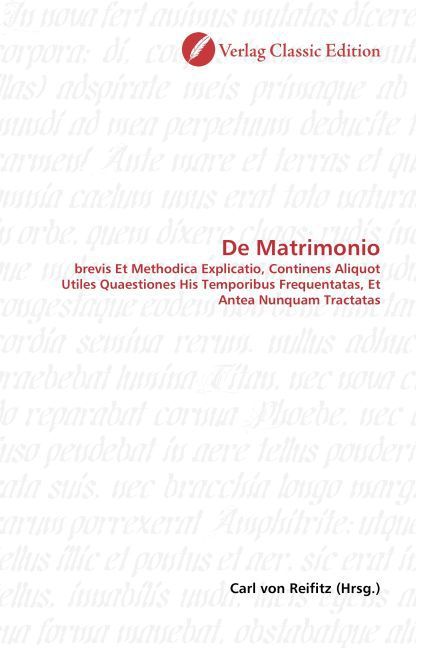Produktbild: De Matrimonio