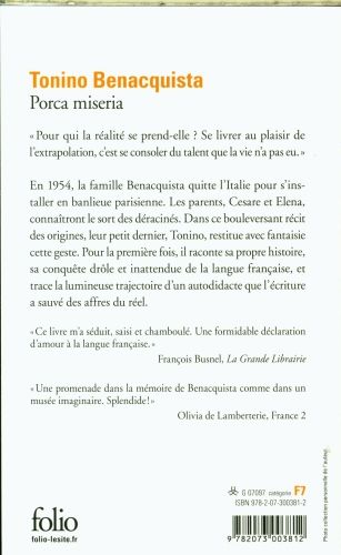 Produktbild: Benacquista, T: Porca miseria