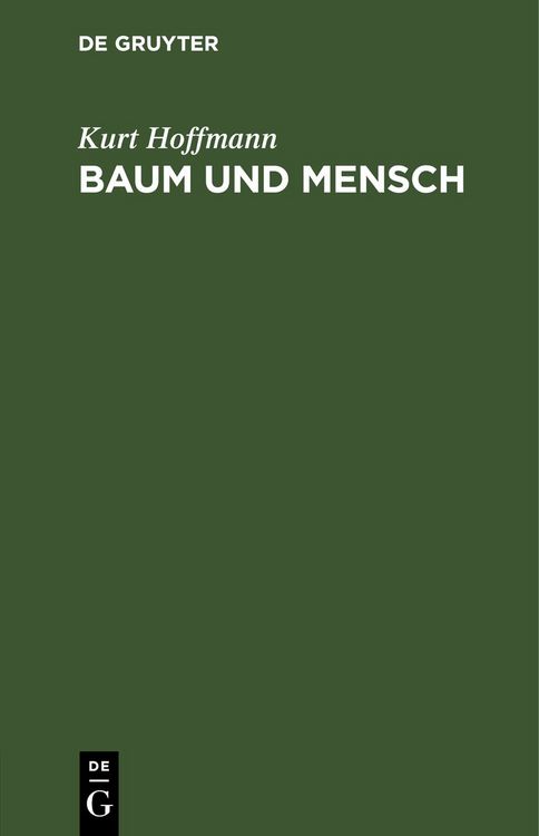 Produktbild: Baum und Mensch