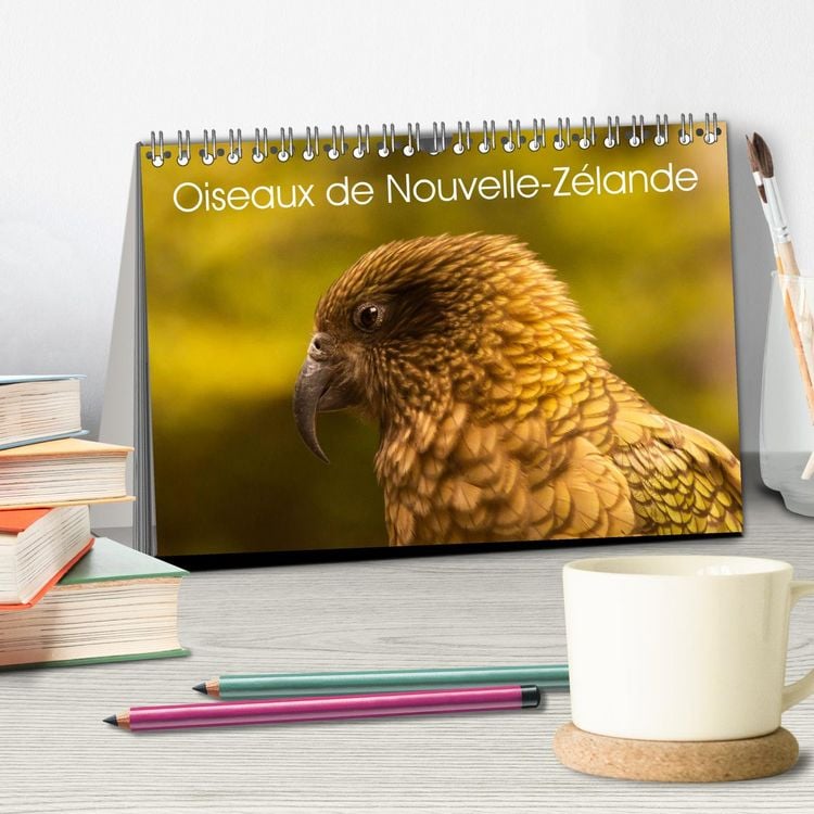 Produktbild: Oiseaux de Nouvelle-Z&eacute;lande (Calendrier de bureau 2026 DIN A5 vertical), CALVENDO calendrier mensuel