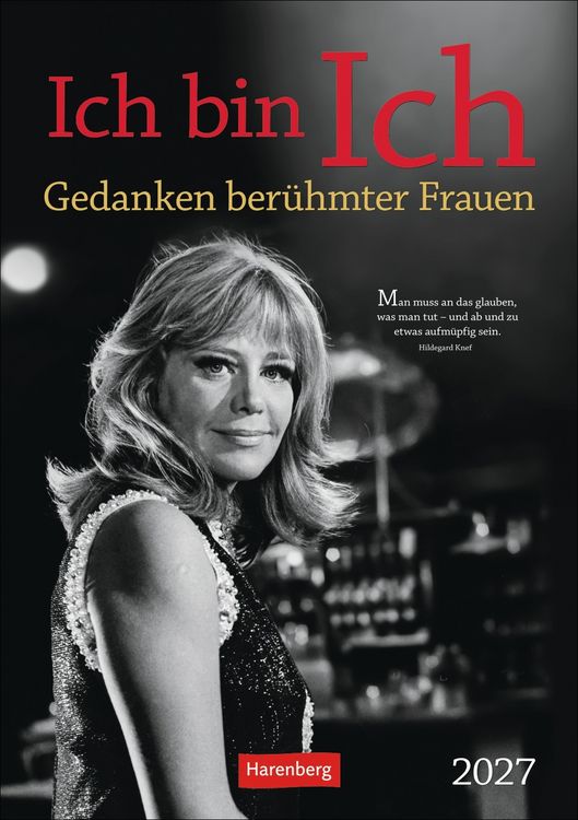Produktbild: Ich bin Ich Wochen-Kulturkalender 2027 - Gedanken ber&uuml;hmter Frauen